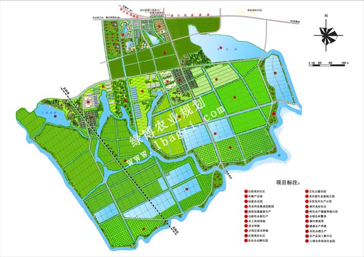 安徽南譙現代農業綜合開發示范區規劃平面圖