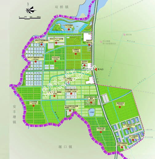 安徽瓦埠湖現代農業綜合開發示范區規劃圖
