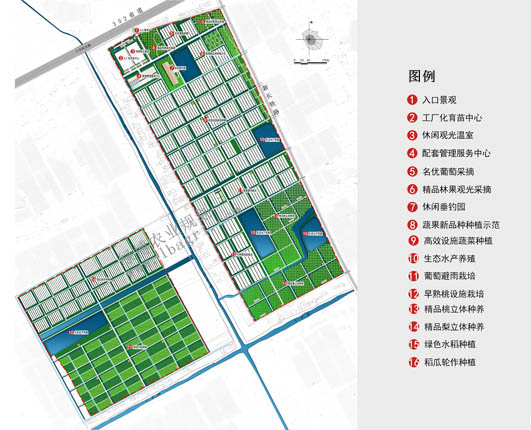 東臺國貿農業生態園區規劃平面圖
